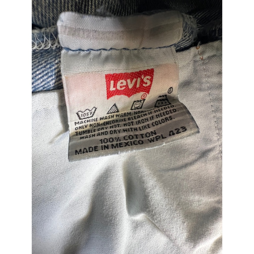 Vintage Levis 501 Women High Rise Straight Leg Blue Denim Jeans W28 L30 Mexico - Picture 4 of 9